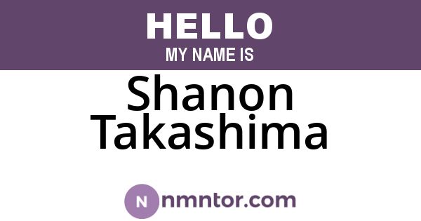 Shanon Takashima
