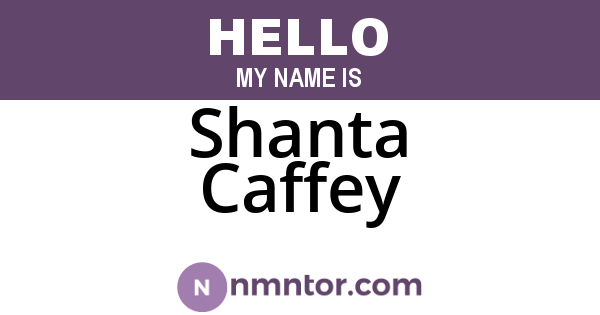 Shanta Caffey