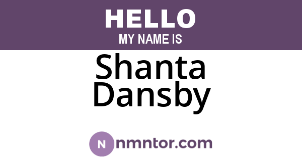 Shanta Dansby