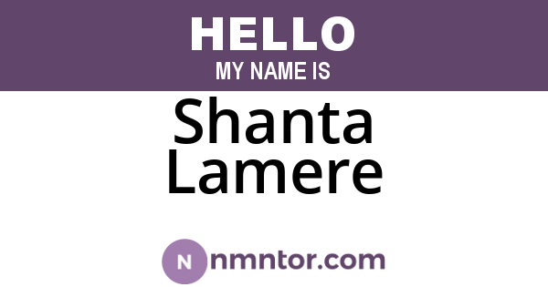 Shanta Lamere
