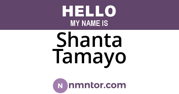 Shanta Tamayo
