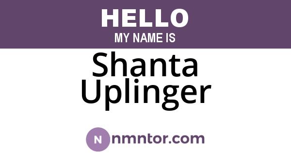 Shanta Uplinger