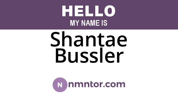 Shantae Bussler