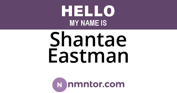 Shantae Eastman