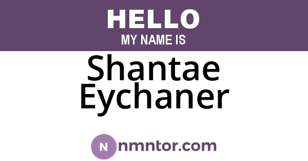 Shantae Eychaner