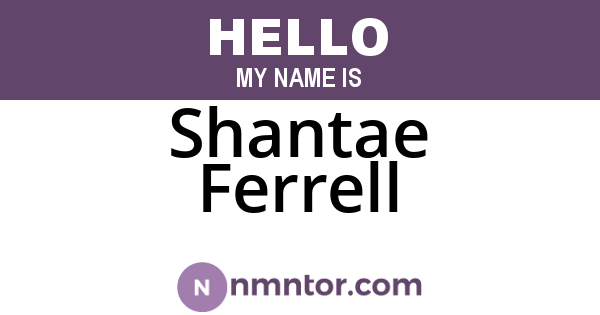 Shantae Ferrell