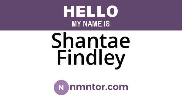 Shantae Findley