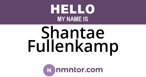 Shantae Fullenkamp