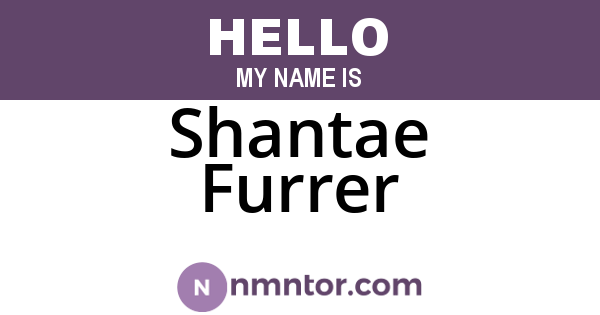 Shantae Furrer