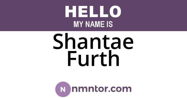 Shantae Furth