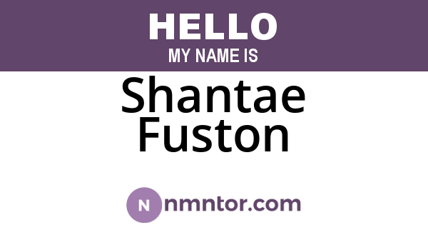 Shantae Fuston