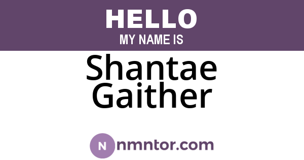 Shantae Gaither