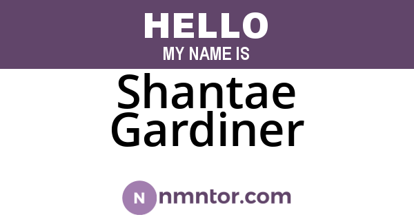 Shantae Gardiner