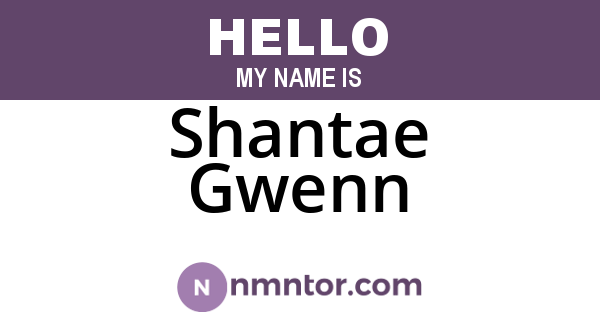 Shantae Gwenn