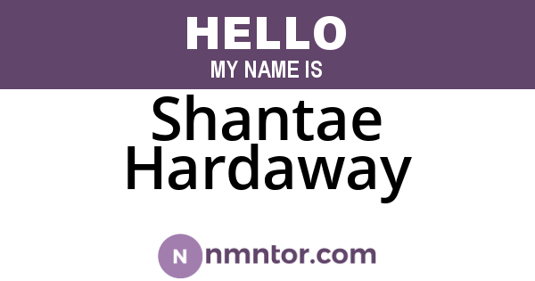 Shantae Hardaway