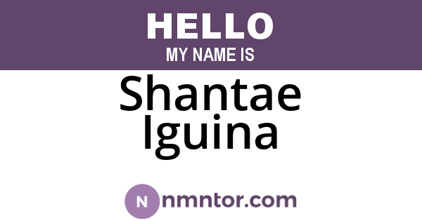 Shantae Iguina
