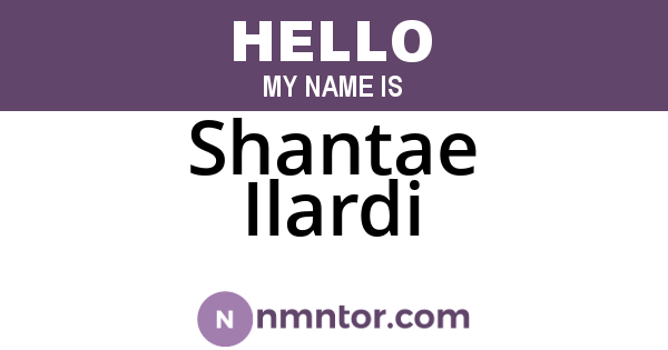 Shantae Ilardi