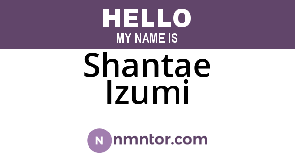 Shantae Izumi