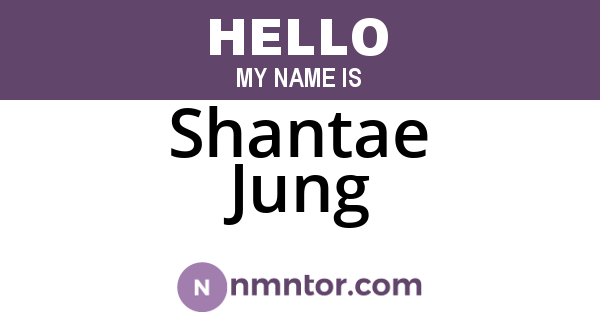 Shantae Jung