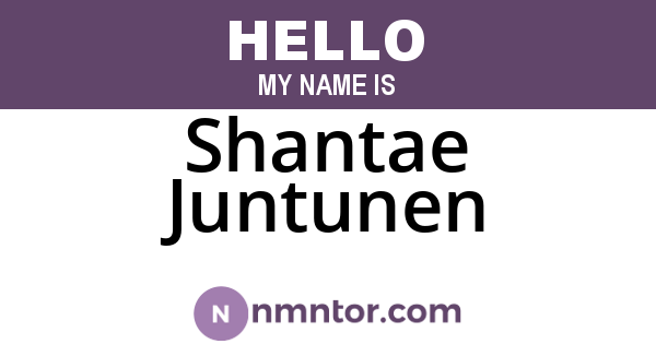 Shantae Juntunen
