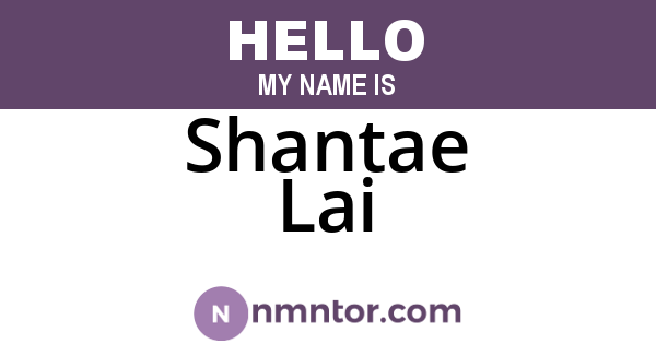 Shantae Lai
