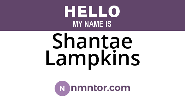 Shantae Lampkins
