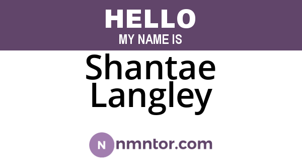 Shantae Langley