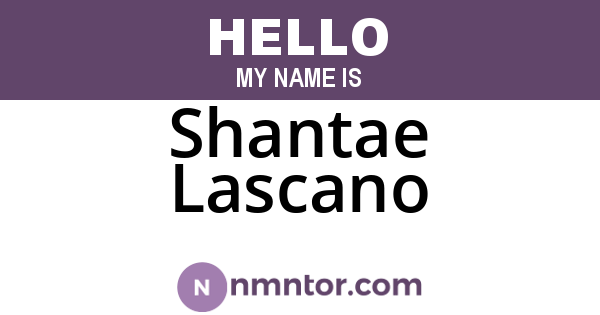 Shantae Lascano