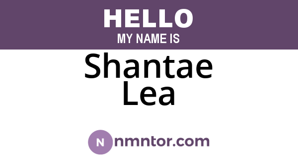 Shantae Lea