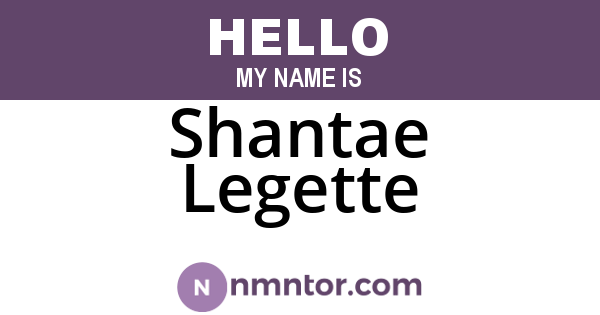 Shantae Legette