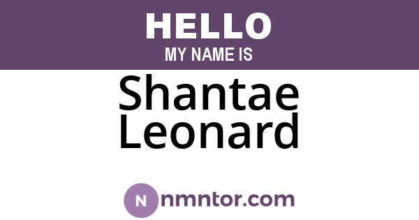 Shantae Leonard