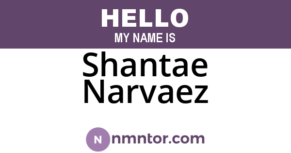 Shantae Narvaez