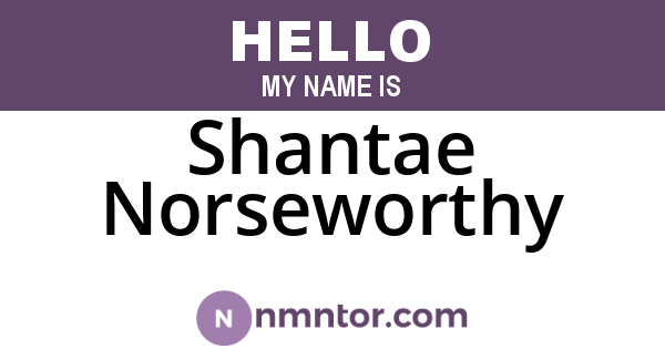 Shantae Norseworthy