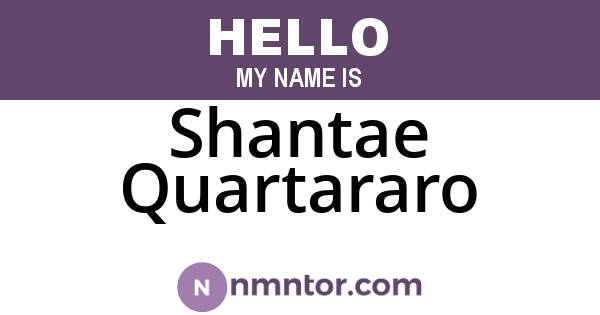 Shantae Quartararo