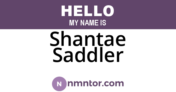 Shantae Saddler