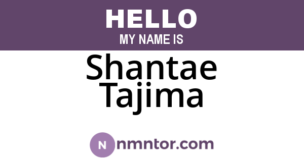 Shantae Tajima