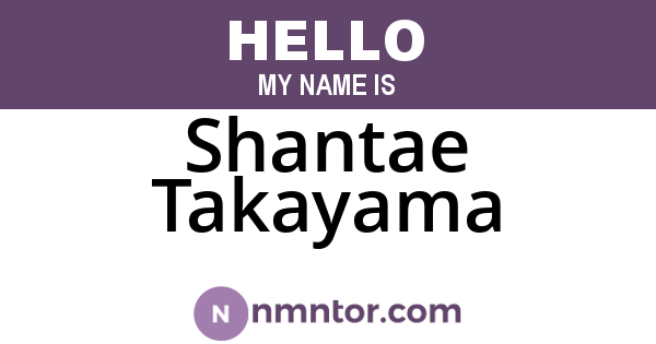 Shantae Takayama