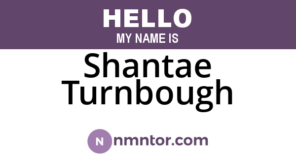 Shantae Turnbough