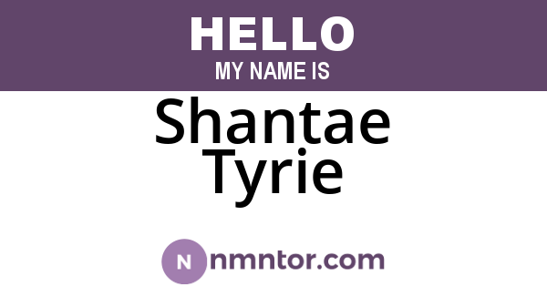 Shantae Tyrie