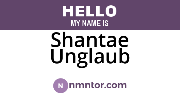 Shantae Unglaub