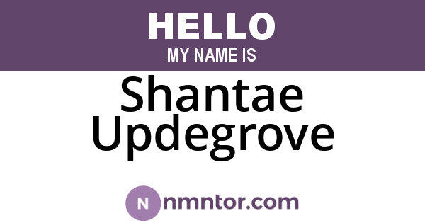 Shantae Updegrove