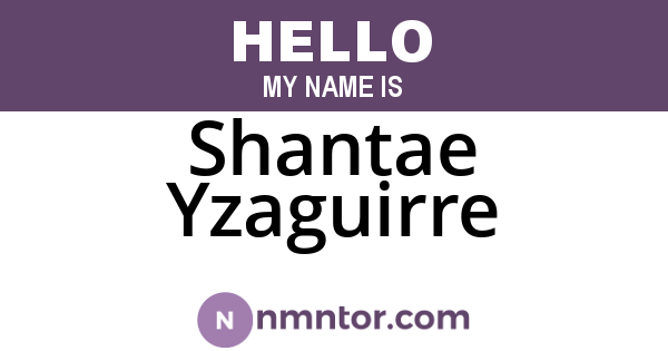 Shantae Yzaguirre