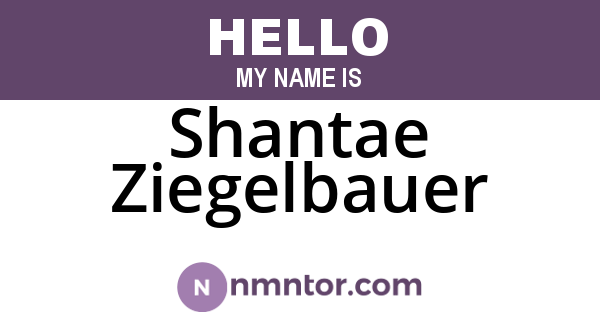 Shantae Ziegelbauer