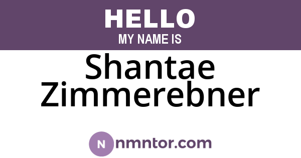 Shantae Zimmerebner