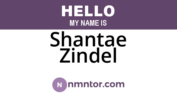 Shantae Zindel