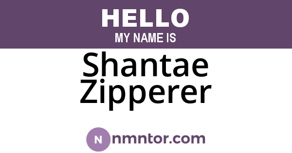 Shantae Zipperer