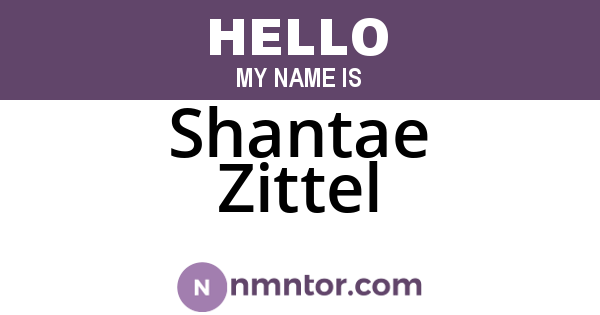 Shantae Zittel