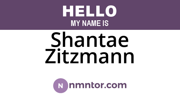 Shantae Zitzmann