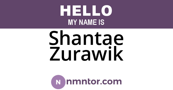 Shantae Zurawik