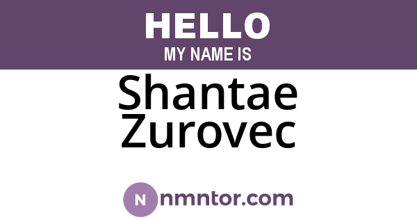Shantae Zurovec